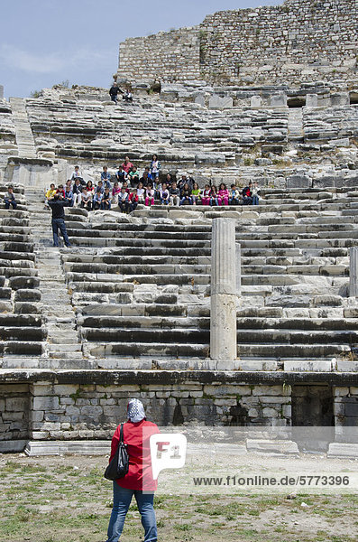 Amphitheater in Milet  eine antike Stadt an der Westküste der Türkei in Zentralanatolien