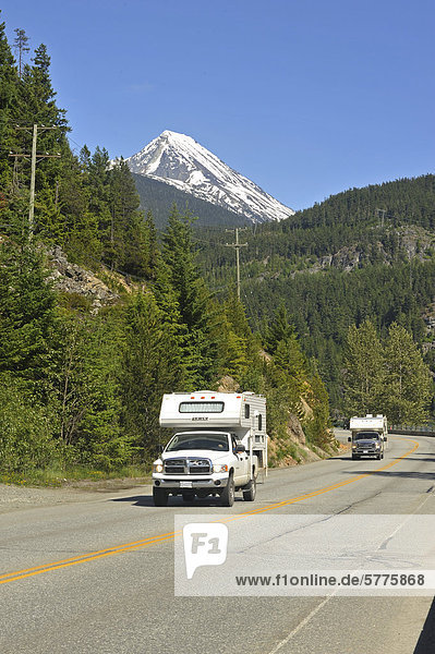 Sea to Sky Highway north of Whistler  British Columbia  Canada