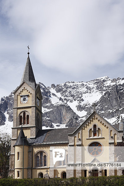 Evangelische Kirche in Ramsau am Dachstein  Obersteiermark  Steiermark  Österreich  Europa  ÖffentlicherGrund