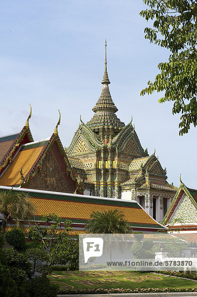 Wat Pho  Wat Phra Chetuphon  Tempel des liegenden Buddha  Bangkok  Thailand  Asien