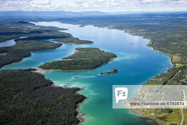 Luftaufnahmen über der Cariboo Region British Columbia Kanada