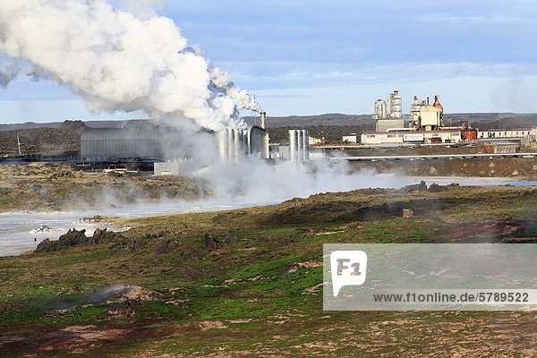 Sudurnes-Geothermalkraftwerk auf der Halbinsel Reykjanes  Island
