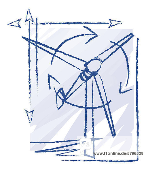 Windrad  Illustration