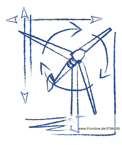 Windrad  Illustration