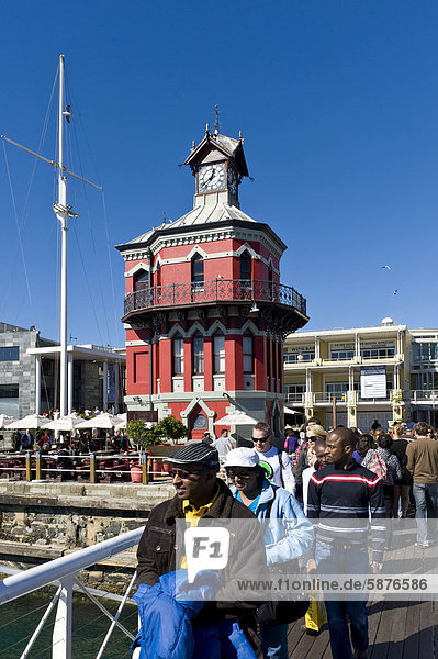 Clock Tower an der Waterfront  Kapstadt  Südafrika  Afrika