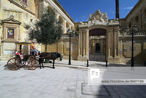Alte Stadt Mdina  Malta  Mittelmeer  Europa