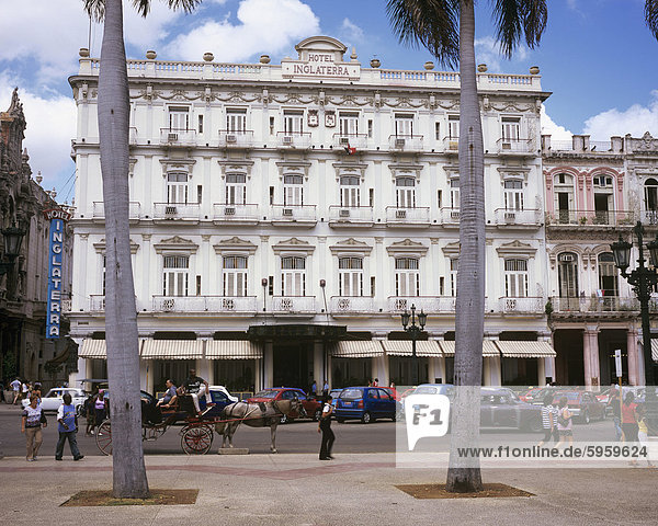 Hotel Inglaterra Parque Central Havanna Vieja Kuba Westindische Inseln Mittelamerika