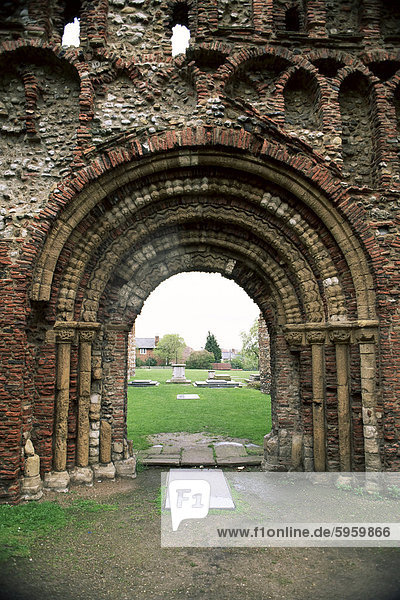 St. Botolph's Priory dating from Norman times  Colchester  Essex  England  United Kingdom  Europe
