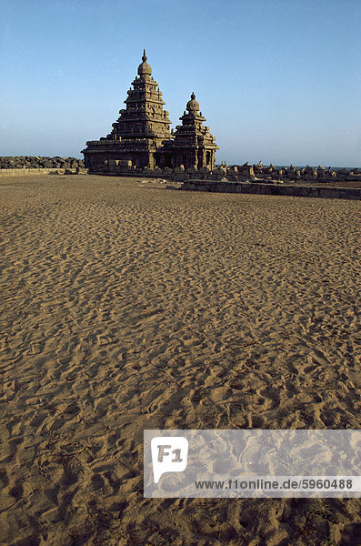 Shore Temple  Mahabalipuram  UNESCO World Heritage Site  Tamil Nadu state  India  Asia