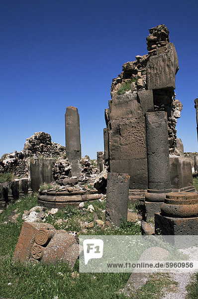 Ruinen der Kirche von St. Gregor  Ani  UNESCO Weltkulturerbe  Anatolien  Türkei  Kleinasien  Eurasien