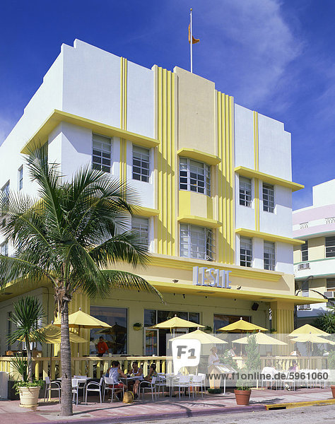 Das Hotel Leslie  Ozean-Laufwerk  Art Deco Viertel  Miami Beach  South Beach  Miami  Florida  Vereinigte Staaten von Amerika  Nordamerika