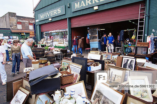 Barras-Flohmarkt am Samstag Glasgow Schottland Vereinigtes Königreich Europa