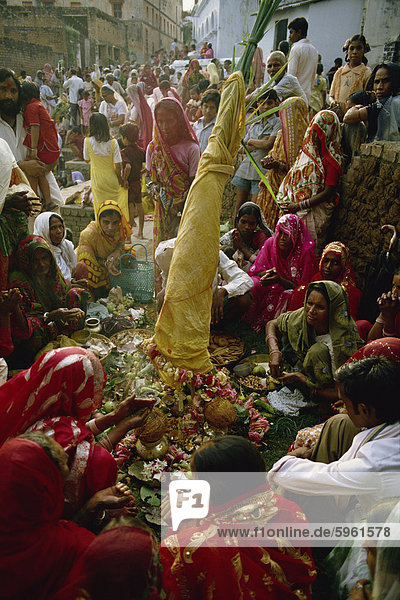 Lakshmi Puja  Festival feiert Lakshmi  die Göttin von Fülle und Schönheit  Indien  Asien