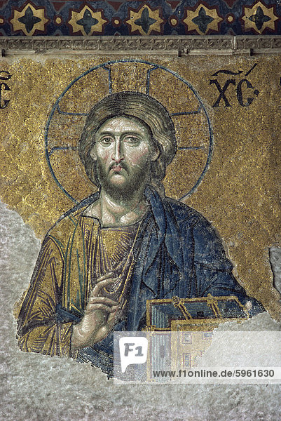 Mosaiken  Santa Sofia  UNESCO Weltkulturerbe  Istanbul  Türkei  Europa