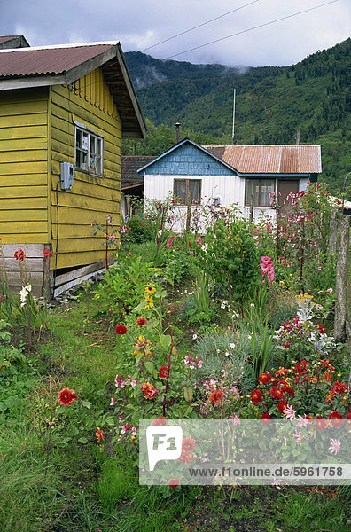 Puyuhuapi village  Chilean Fjords  Chile  South America
