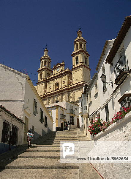 Die Basilika  Olvera  Andalusien  Spanien  Europa