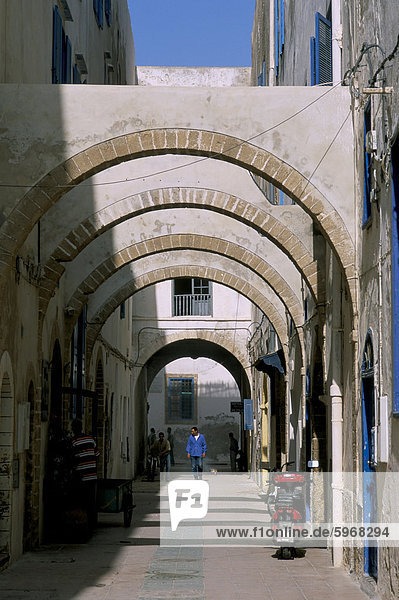 Rue De La Medina  Essaouira  Marokko  Nordafrika  Afrika