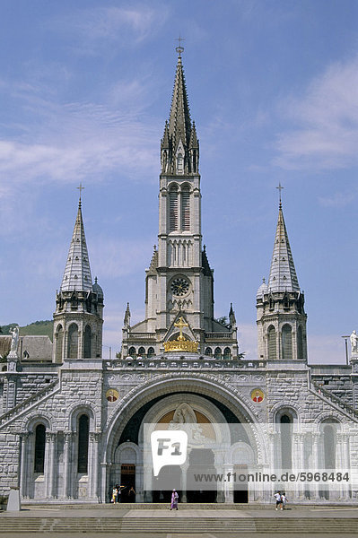 Basilika du Rosaire (Basilika Notre-Dame du Rosaire)  Lourdes  Midi-Pyrenees  Frankreich  Europa