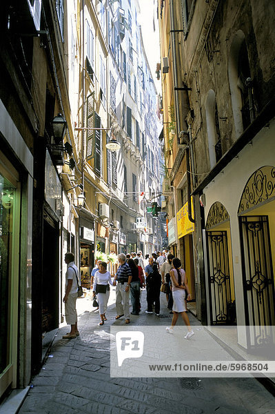 Über San Luca  in alte Stadt Genua (Genova)  Ligurien  Italien  Europa