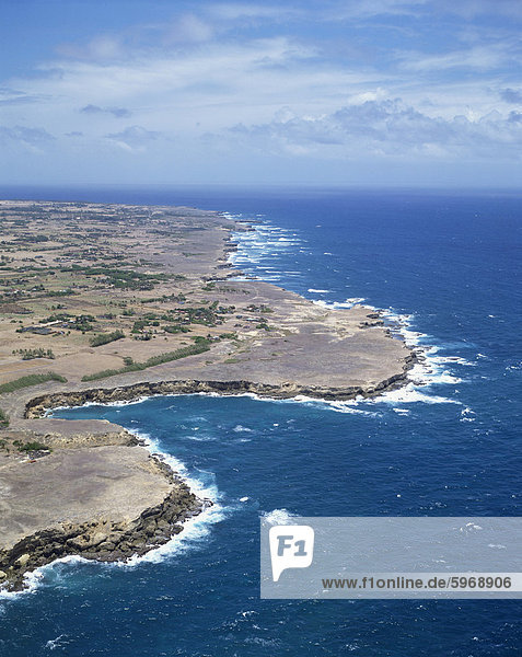 Luftbild der Küste  Barbados  Antillen  Karibik  Mittelamerika