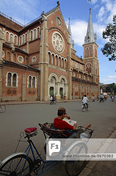 Notre Dame Kathedrale  Innenstadt Saigon  Vietnam  Indochina  Südostasien  Asien