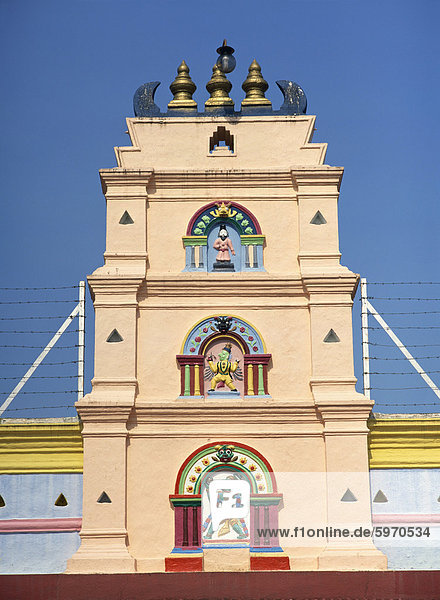 Turm von der Hindu-Tempel Sri Pogyatha Vinoyagar in Chinatown  Melaka  Malaysia  Südostasien  Asien