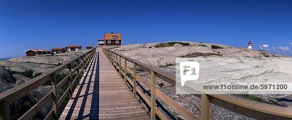 Gästehaus am Hallo  eine baumlose Granit-Insel und Naturschutzgebiet  aus Smögen  Bohuslan  West Küste  Schweden  Skandinavien  Europa