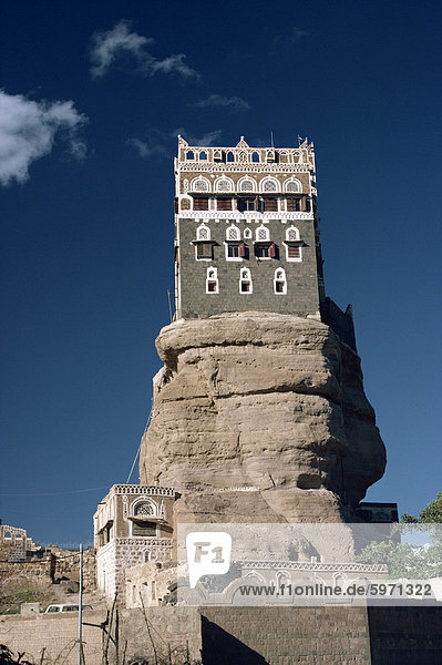 Dar al Hadja Palace  Wadi Dhar  Jemen  Naher Osten