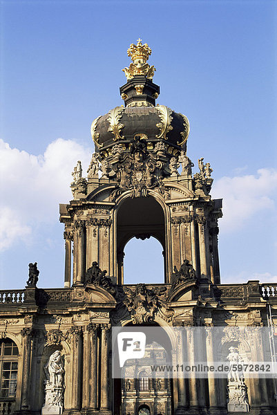 Krone Tor  Zwinger  Dresden  Sachsen  Deutschland  Europa