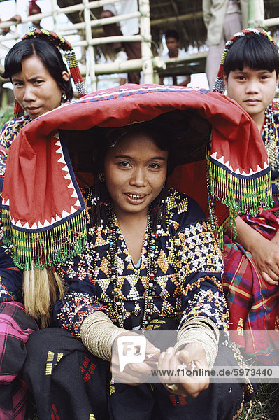 Frauen der T'Boli Stammes-Leute  Süden Provinz Cotabato  Mindanao  Philippinen  Südostasien  Asien