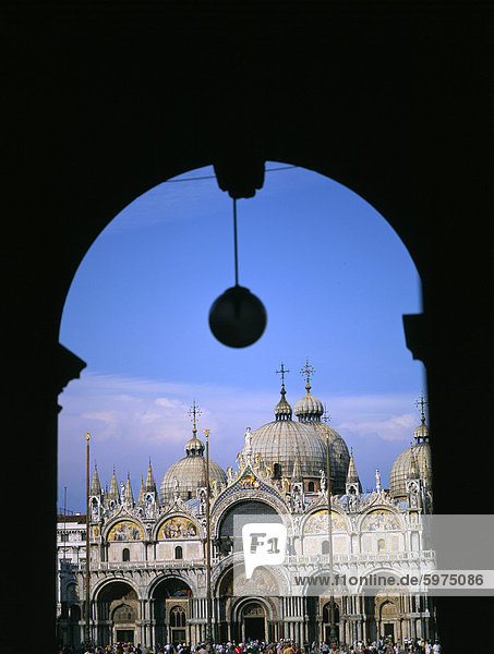 Basilika von Markusplatz  Venedig  UNESCO World Heritage Site  Veneto  Italien  Europa