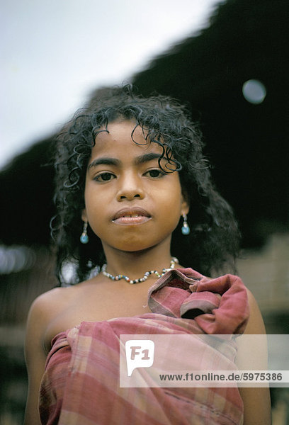 Mädchenbildnis Hua Ulu  Seram  Molukken  Indonesien  Südostasien  Asien