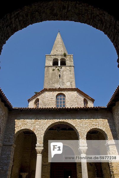 Das 6. Jahrhundert Euphrasius Basilika  UNESCO-Weltkulturerbe  Porec  Istrien  Kroatien  Europa