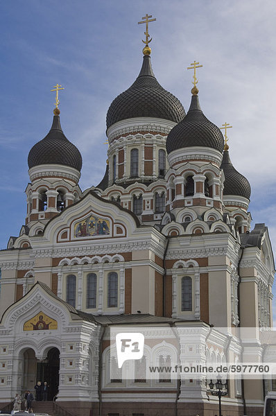 Alexander Nevsky Russisch-Orthodoxe Kathedrale Tallin Estland Baltikum Europa