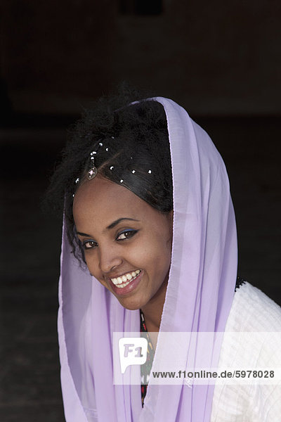 Amharisch  Frau Gonder  Äthiopien  Afrika