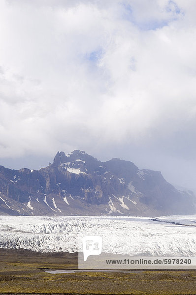 Vatnajokull glacier Skaftafell National Park South coast Iceland Polar Regions