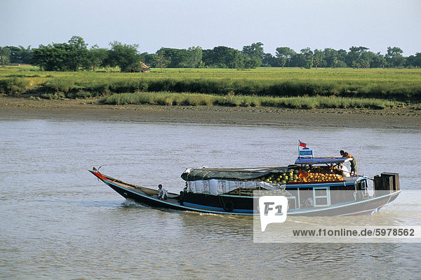 Ayeyarwaddy (Irrawaddy) River delta  Myanmar (Burma)  Asia