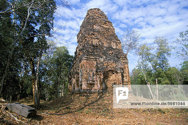 Pre-Ankorian site of Sambor Prei Kuk Prasat Trapeang Ropaeak complex Kompong Thom Cambodia Indochina Southeast Asia Asia