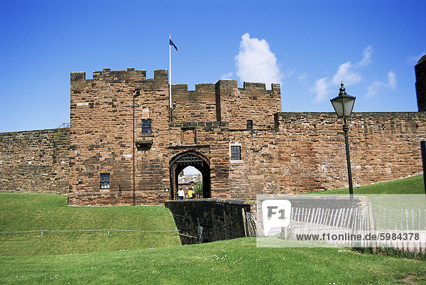 Torhaus  Carlisle Castle  Carlisle  Cumbria  England  Vereinigtes Königreich  Europa