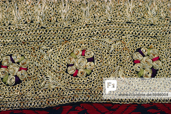 Detail der Kurta getragen auf Hochzeiten im Punjab Pakistan Asien