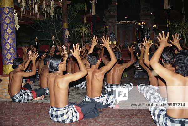 Kecak dance  Bali  Indonesia  Southeast Asia  Asia