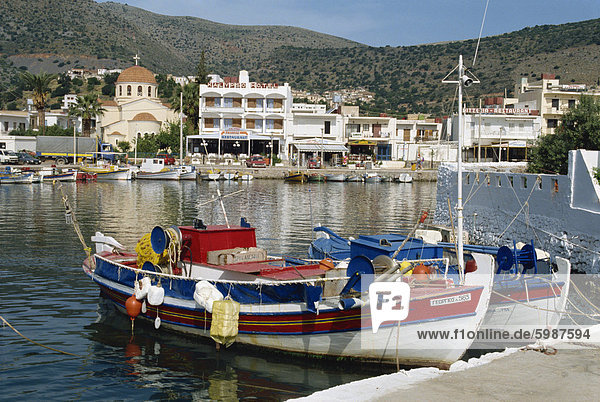 Elounda in der Nähe von Agios Nikolaos  Kreta  griechische Inseln  Griechenland  Europa