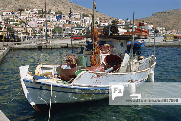 Emborio  Chalki (Halki)  Dodekanes  griechische Inseln  Griechenland  Europa
