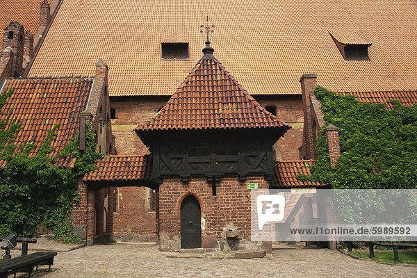 Burg aus dem 13. Jahrhundert  Marienburg  UNESCO-Weltkulturerbe  Pommern  Polen  Europa