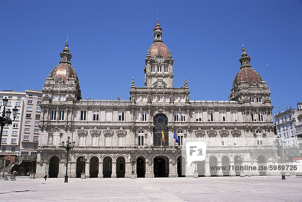 Rathaus  a Coruña  Galicien  Spanien  Europa