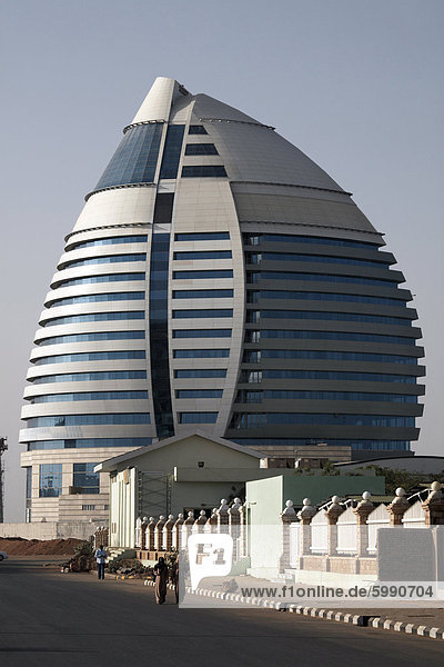 Das 5-Sterne Boji Al-Fateh Hotel (libyschen Hotel)  entwickelt ein Segel  Khartum  Sudan  Afrika