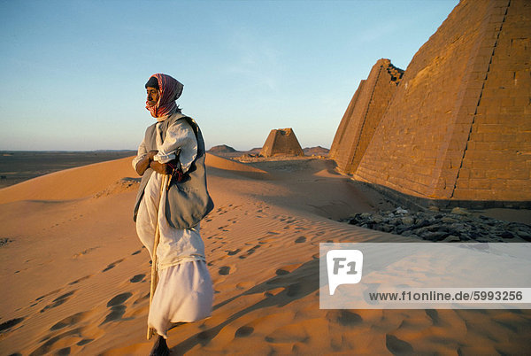 Archäologische Stätte von Meroe  Sudan  Afrika