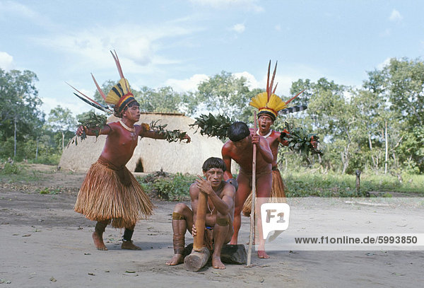 Kamayura-Indian fish Tanz  Xingu  Brasilien  Südamerika