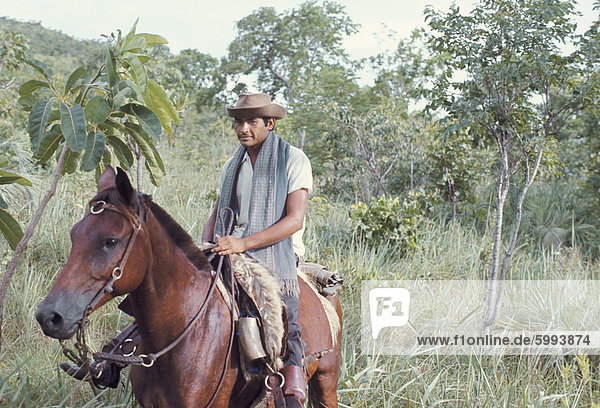 Kadiweu indische Horseman  Brasilien  Südamerika