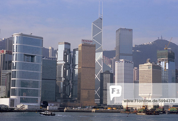 Skyline der Stadt  Central  Hong Kong Island  Hongkong  China  Asien